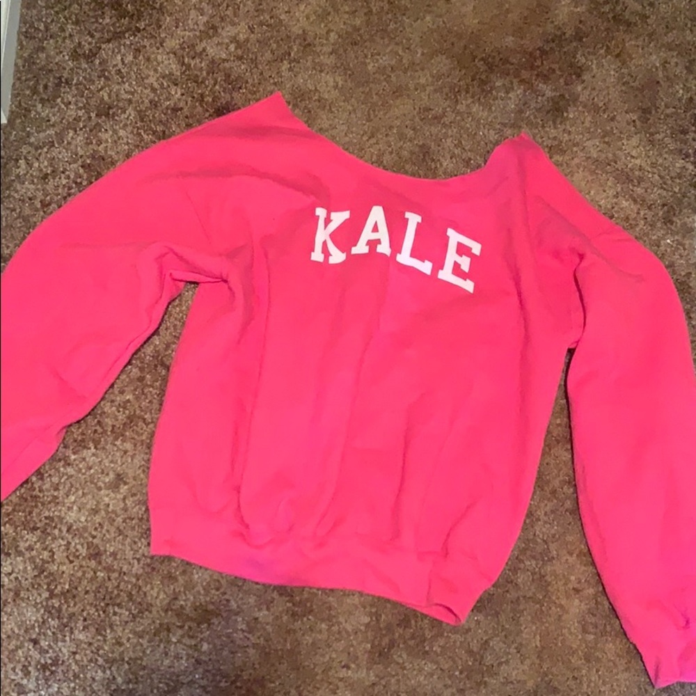 Pink “Kale” sweatshirt